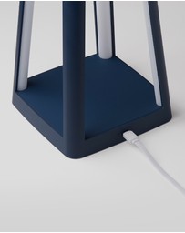 Lexon - Lexon Lantern Portable Lamp With Built-In Wireless Charger - Blue
