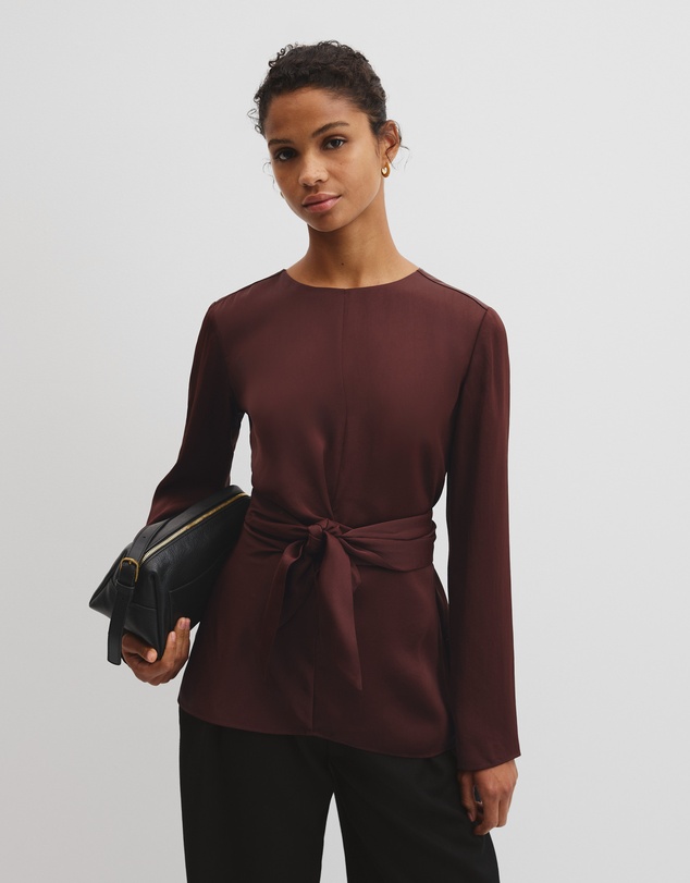 Country Road - Twist Long Sleeve Blouse