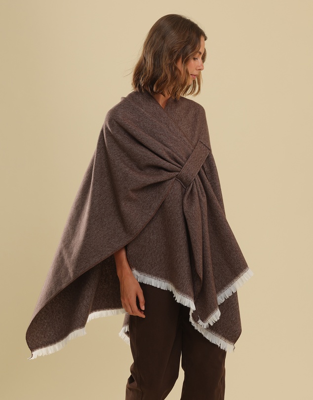 Morgan & Taylor - Concetta Poncho in Brown