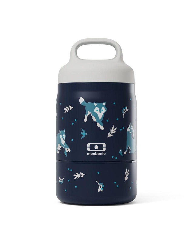 Monbento - Monbento Handy Kids Insulated Lunch Box with Compartments - Wolf