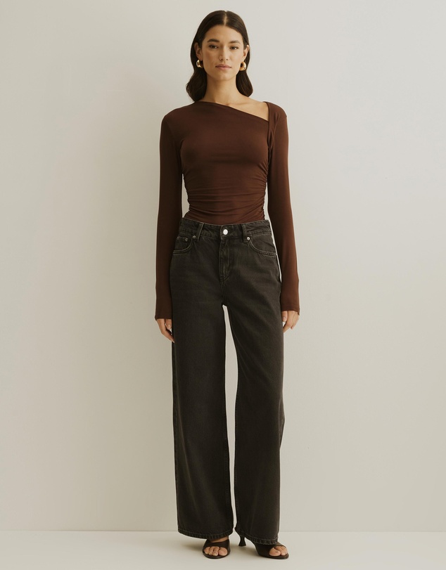 Atmos&Here - Asymmetric Long Sleeve Top
