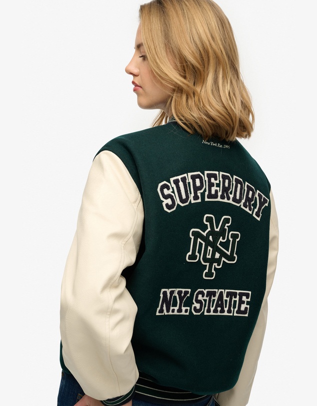 Superdry - Patched Varsity Bomber Jacket