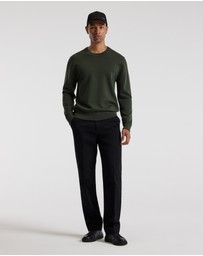 Calibre - Crew Neck Merino Sweater Pine Green