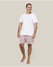 Papinelle - Christmas Stars Organic Cotton Knit Unisex Boxer PJ Set