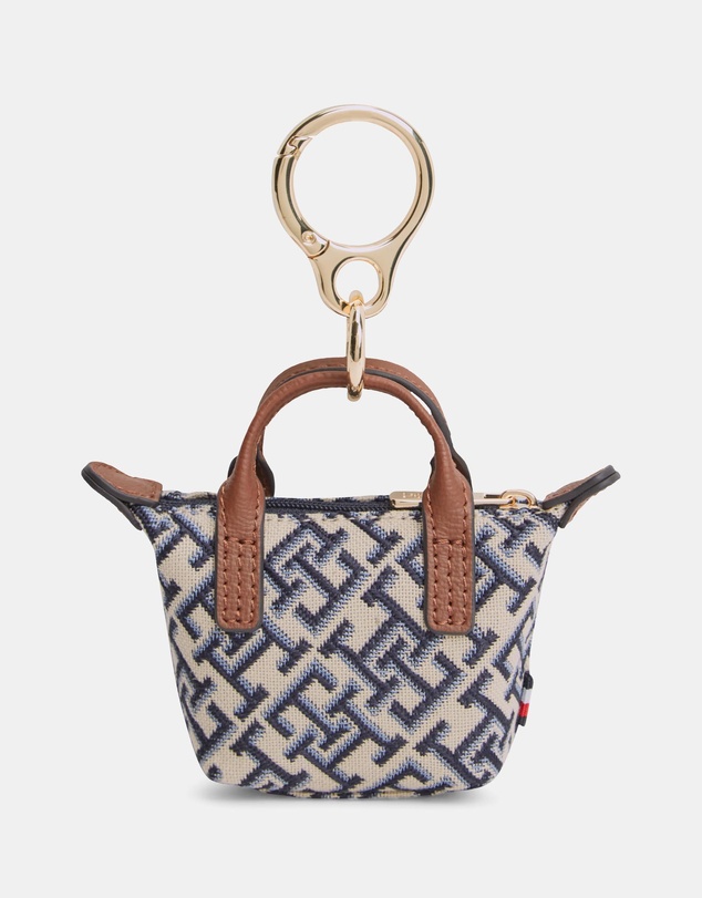 Tommy Hilfiger - Popette Jacquard Nano Tote Charm