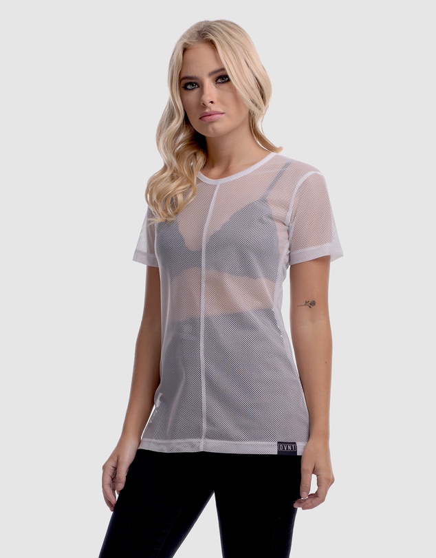 DVNT - Sheer Boyfriend-Cut Top