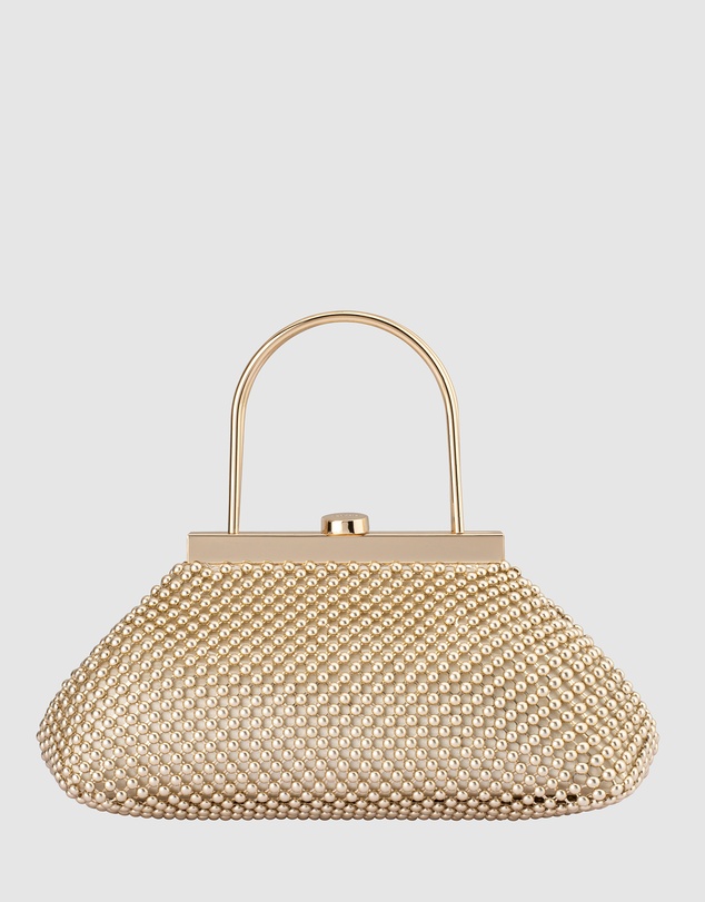 Olga Berg - Mimi Ball Mesh Frame Bag
