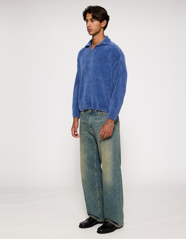 Bonsai - Chenille Oversize Fit Knit Polo