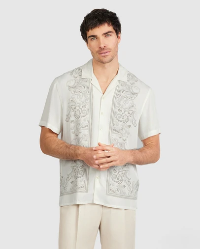 Tarocash - Zevon Viscose Paisley Shirt