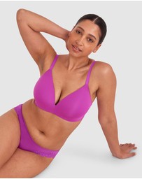 Bras N Things - NKD Lightly Lined Wirefree Bra - Purple