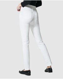 Spanx - Ankle Straight Leg Jeans - White