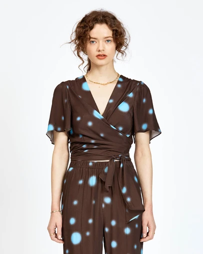 bul - Chal Top Droplet Print