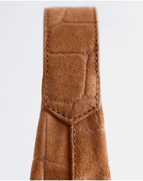 & Other Stories - Small Suede Croco Tote Bag
