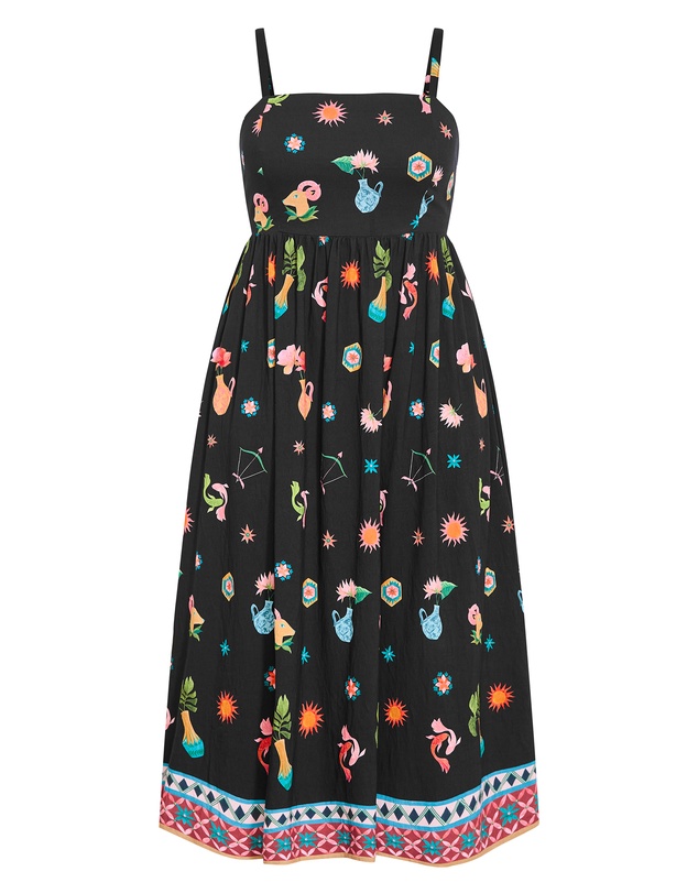 City Chic - Layla La Mont Print Midi Dress