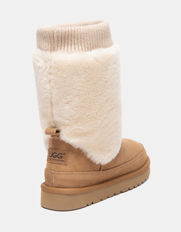EVERAU - Australian Shepherd Ugg Short Millen Double Faced Sheepskin Upper UGG Boots