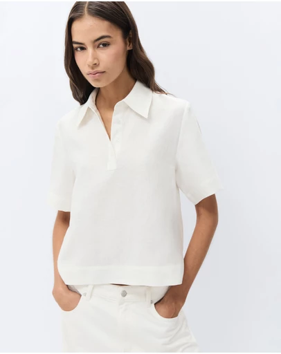 UNISON - Collared Popover Shirt