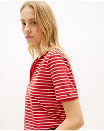 Tommy Hilfiger - Relaxed Fit Open Placket Pique Polo Shirt