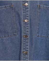Petal & Pup - Twiggy Frayed Edge Denim Shacket - Denim