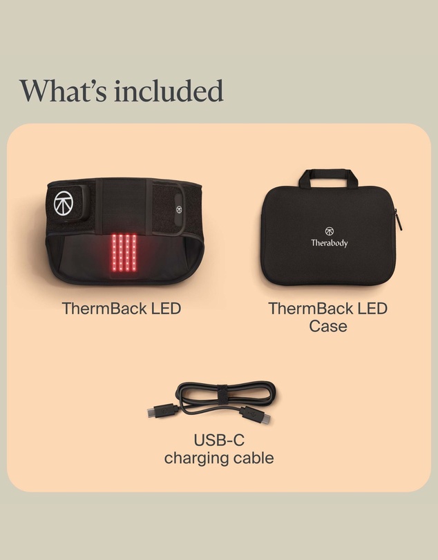 Therabody - ThermBack LED - Back Pain Relief Wrap