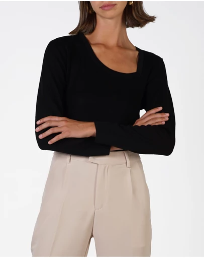 Lydan The Label - Tear Drop Neckline Knit