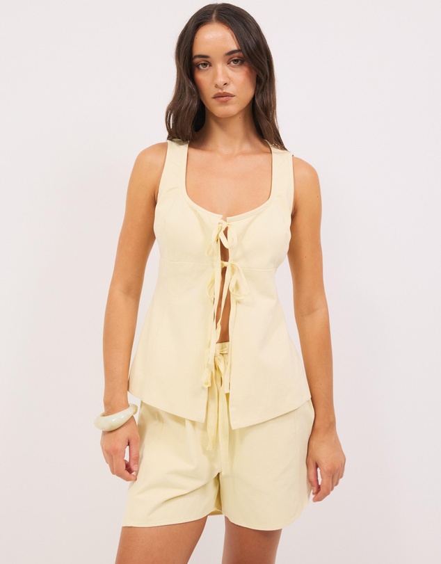 Calli - Matt Cotton Twill Vest
