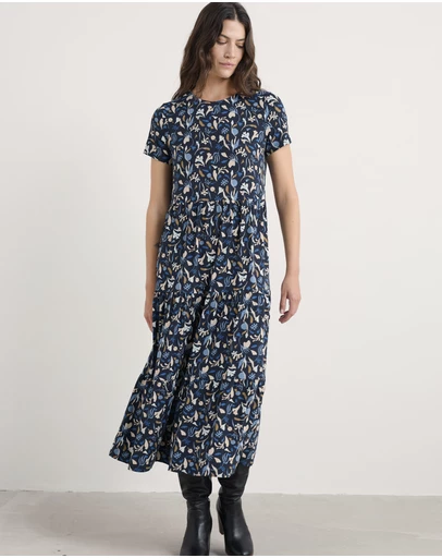 Seasalt - Arborist Short Sleeve Tiered Dress