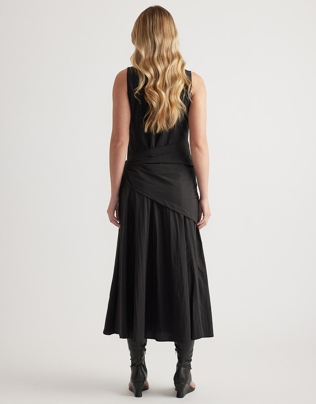 Decjuba - Isabelle Scarf Tie Midi Dress