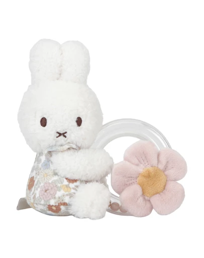 Miffy - Ring Rattle: Vintage Flowers