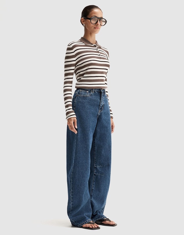 Elka Collective - Ana Long Sleeve Polo