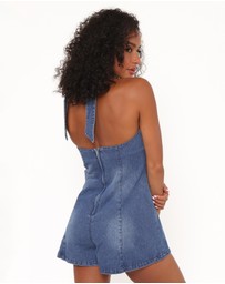 Petal & Pup - Paityn Denim Playsuit - Dark Wash