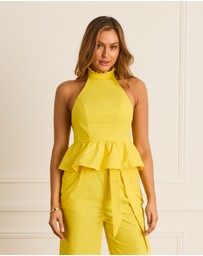 Heaven Australia - Citron Halter Neck Top