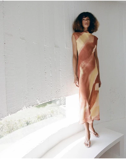 M.N.G - A-Line Printed Dress