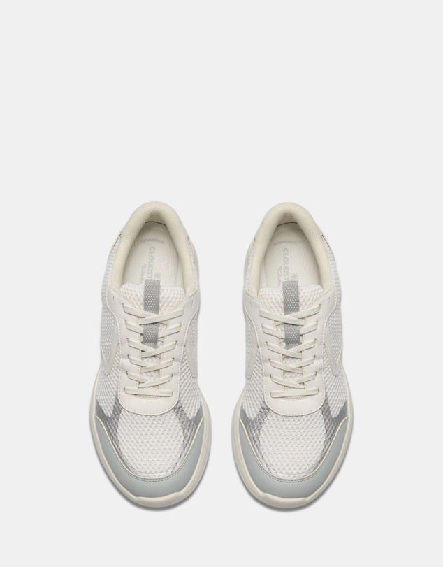 Clarks - Ezrinn Tie White/Grey