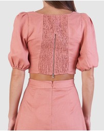 Amelius - Violetta Linen Crop Top