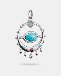 THOMAS SABO - THOMAS SABO Eye Amulet Pendant with Oval Imitation Turquoise