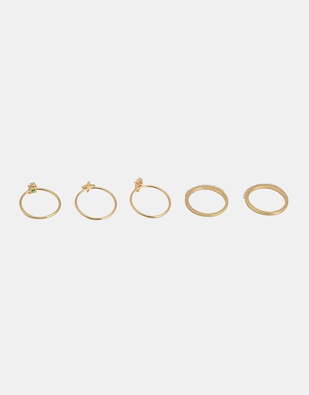ALDO - Comfort Multipack Gold Plated Delicate Rings