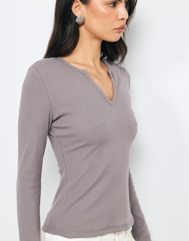 AERE - Long Sleeve Rib Tee