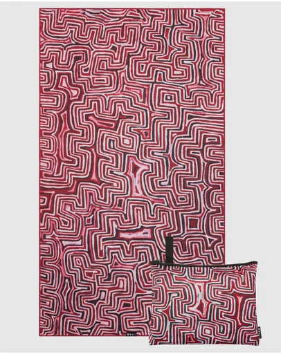 Gali Swimwear - Lukarrara (Red) Sand-Free Beach Towel