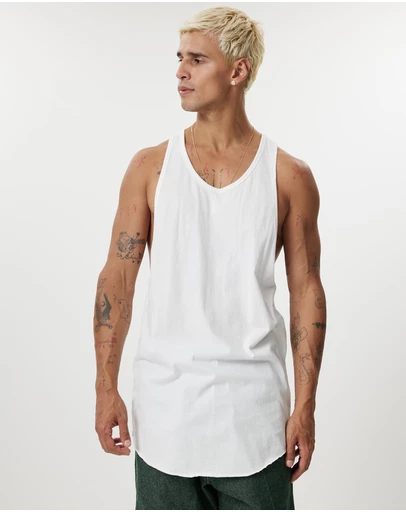 Surrounded By Ghosts - The Travertine Cotton Singlet