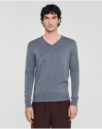 Sandro - Vneck Merinos Sweater