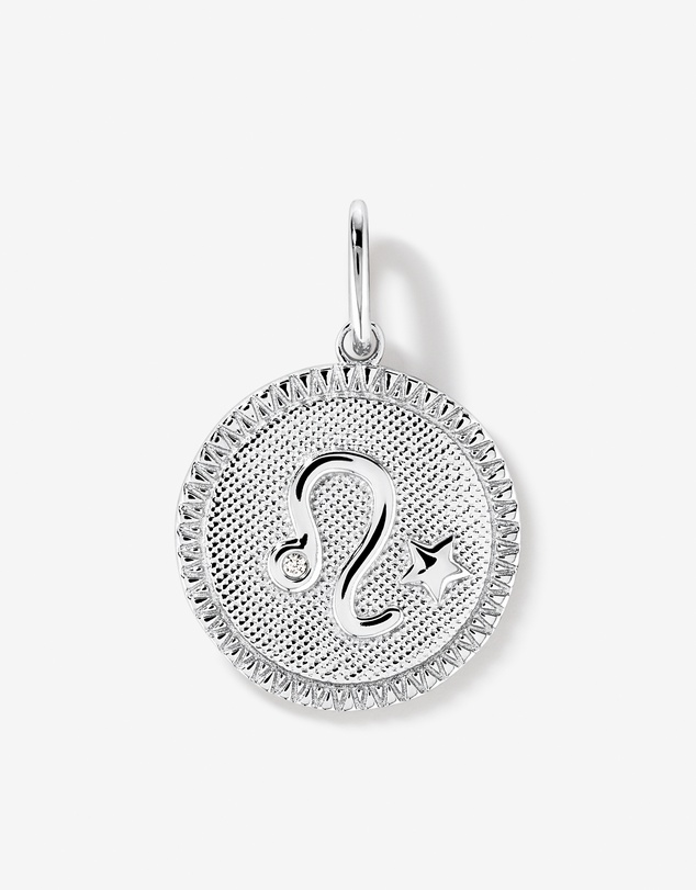 Michael Hill - Diamond Accent Leo Zodiac Pendant in Sterling Silver