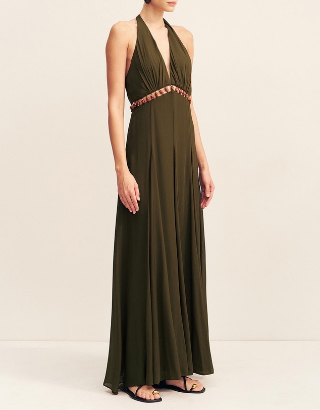 Shona Joy - Juno Plunged Cut Out Maxi Dress