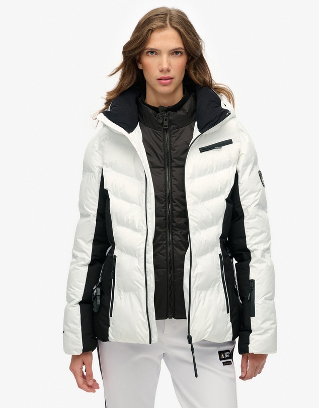 Superdry - Luxe Belted Ski Padded Slim Fit Jacket