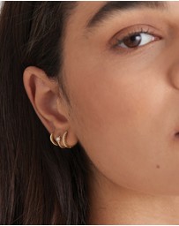 Ania Haie - Pearl Mini Hoop Earrings