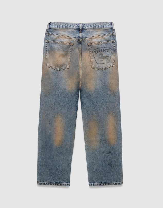 Duke + Dexter - DR4 Trackside Washed Denim Blue Jeans