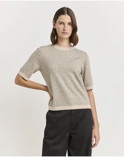 Toorallie - Matrix Knit Top