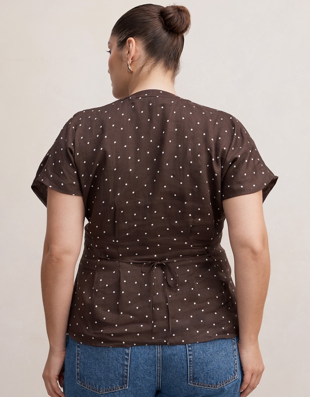 Forever New Curve - Jemma Curve V Neck Blouse