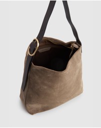 Evity - Malia Leather Suede Hobo Bag