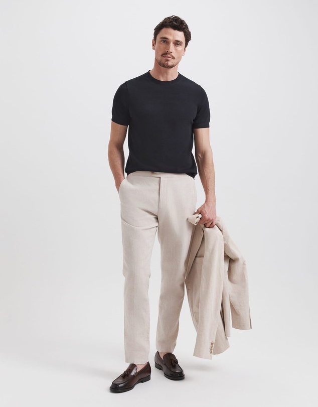 SABA - Elias Linen Cotton Regular Side Adjuster Pant