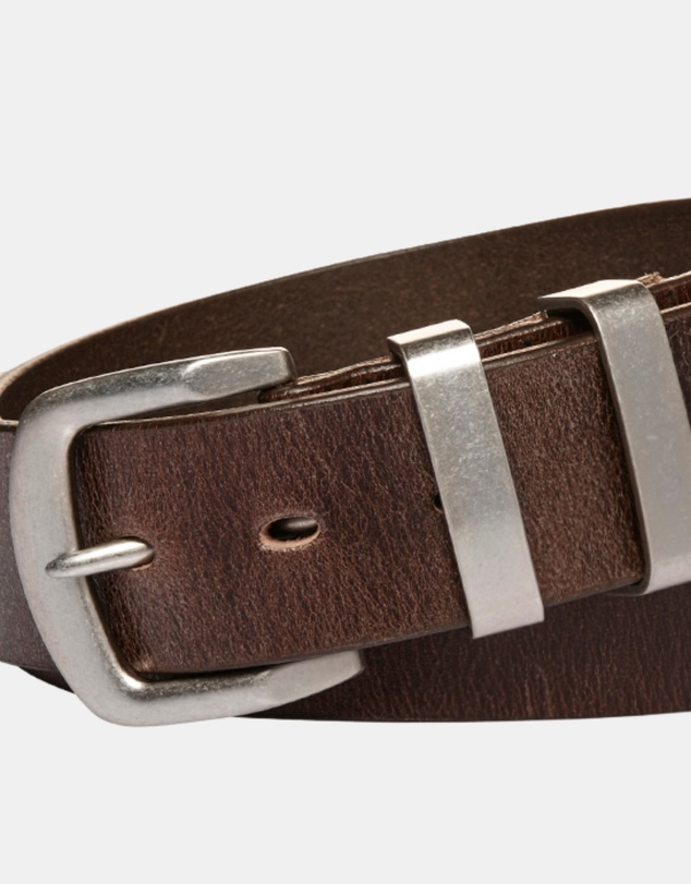 Buckle - Brumby. Australian Made Full Grain Natural Leather Belt. 38mm width.